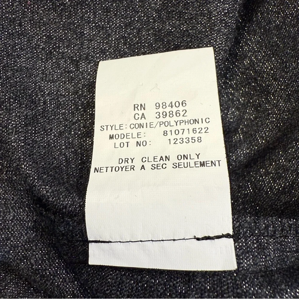 Theory Mica Conie Strapless Shimmer Wool Blend Cocktail Dress Women’s 12 - Picture 10 of 11